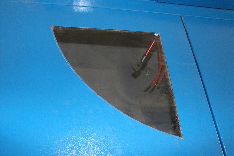 R120自動滾噴機觀察窗