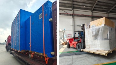 又發了2臺自動噴膠機，分別發重慶和印度的汽車零部件客戶